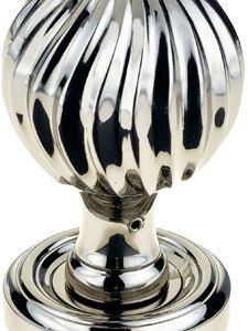 Parisian Clarisse Mortice Door Knob, Polished Nickel (sold in pairs)
