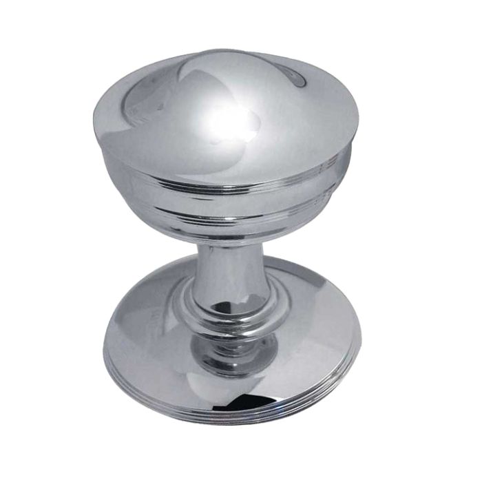 Crown Mortice Door Knob, Polished Nickel (sold in pairs)