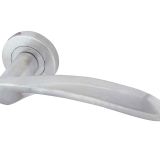 Monaco Door Handles On Round Rose