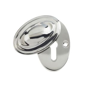 Standard Profile Covered Escutcheon (56mm x 32mm), Polished Nickel