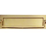 Letterplate With Postal Knocker (250mm x 76mm), Polished Brass