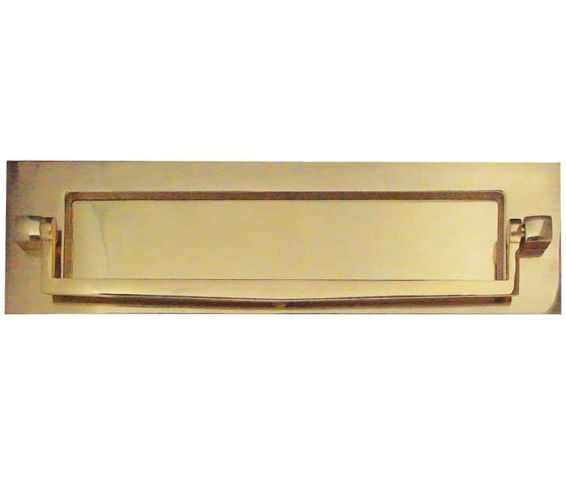 Letterplate With Postal Knocker (250mm x 76mm), Polished Brass