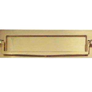 Letterplate With Postal Knocker (250mm x 76mm), Polished Brass