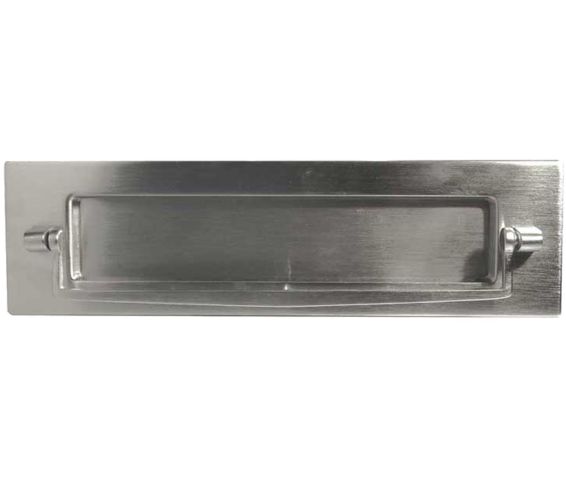 Letterplate With Postal Knocker (250mm x 76mm), Satin Chrome