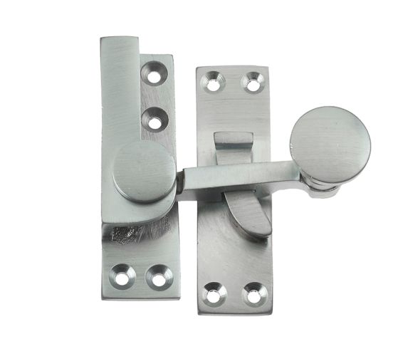 Quadrant Sash Window Fastener, Satin Chrome