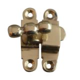 T Handle Window Fastener (40mm), Polished Brass