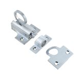 Fanlight Window Catch With Ring Pull (63mm), Satin Chrome