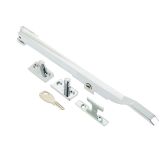 Lockable Casement Window Stay (10"), Polished Chrome