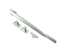 Non-Lockable Casement Window Stay (10"), Satin Chrome