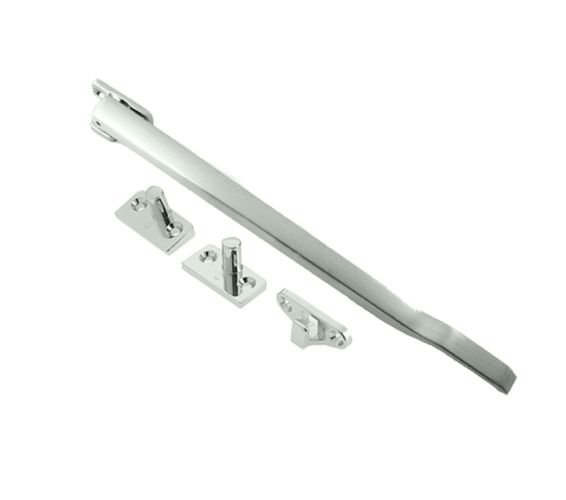 Non-Lockable Casement Window Stay (10″), Satin Chrome