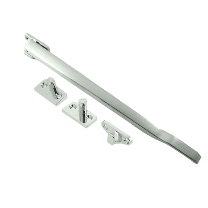 Non-Lockable Casement Window Stay (10″), Satin Chrome