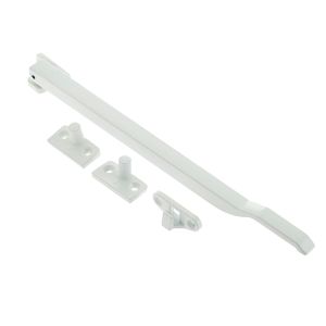 Non-Lockable Casement Window Stay (10″), White