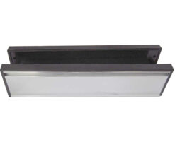 Telescopic PVCu Sleeved Letterplate (295mm x 71mm), Silver