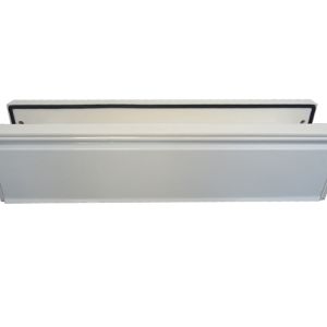 Telescopic PVCu Sleeved Letterplate (295mm x 71mm), White