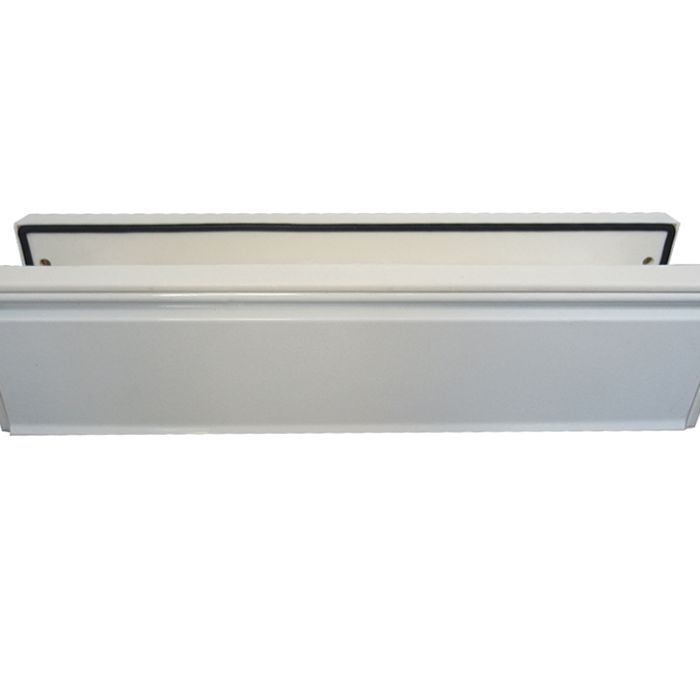 Telescopic PVCu Sleeved Letterplate (295mm x 71mm), White