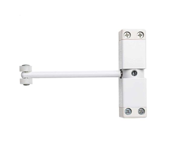 Surface Mounted Spring Arm Door Closer, White