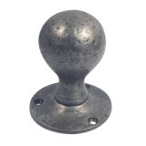 Ball Shape Mortice Door Knobs, Pewter Finish (Sold In Pairs)
