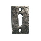 Rectangular Escutcheon, Pewter Finish
