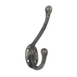 Frelan Hardware Hat & Coat Hook - 125mm - Pewter Finish