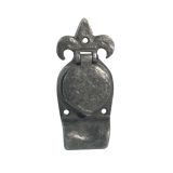 Fleur De Lys Cylinder Cover, Pewter Finish