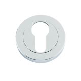 Euro Profile Escutcheon, Polished Chrome