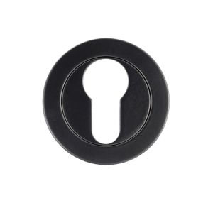 Euro Profile Escutcheons, Powder Coated Black