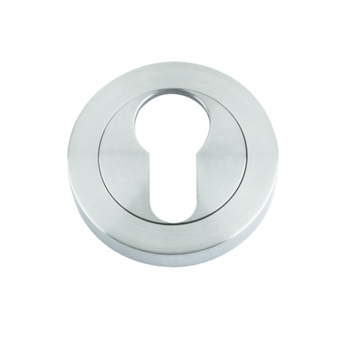 Euro Profile Escutcheon, Satin Chrome