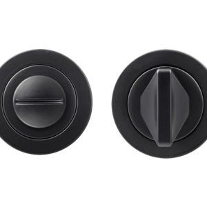 Bathroom Turn & Release, Powder Coated Black