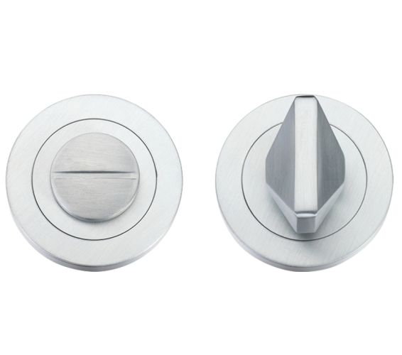 Bathroom Turn & Release, Satin Chrome