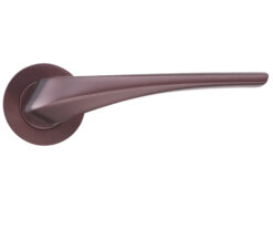 Aries Lever On Round Rose, Electro Coated Bronze (sold in pairs)
