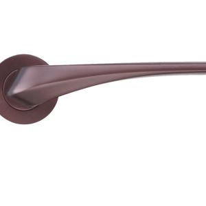 Aries Lever On Round Rose, Electro Coated Bronze (sold in pairs)