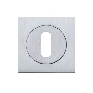 Square Standard Profile Escutcheon, Satin Chrome  (sold in singles)