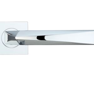 Hydra Lever On Square Rose, Polished Chrome (sold in pairs)