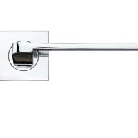 Maia Lever On Square Rose, Polished Chrome (sold in pairs)