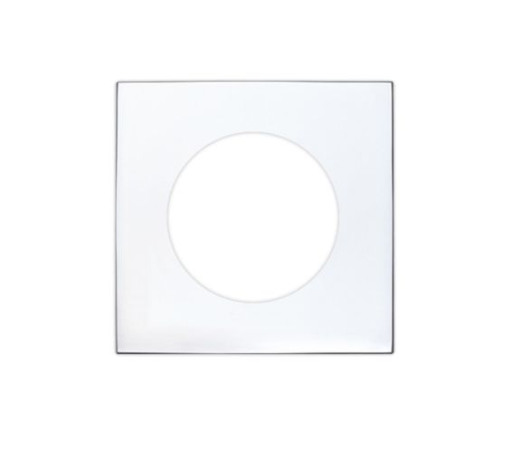 Square Spare Rose Pack For Levers, Polished Chrome  (sold in pairs)