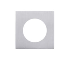 Square Spare Rose Pack For Levers, Satin Chrome  (sold in pairs)