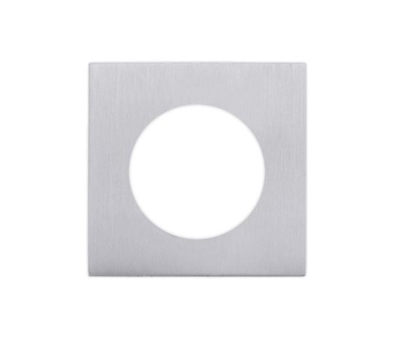 Square Spare Rose Pack For Levers, Satin Chrome  (sold in pairs)