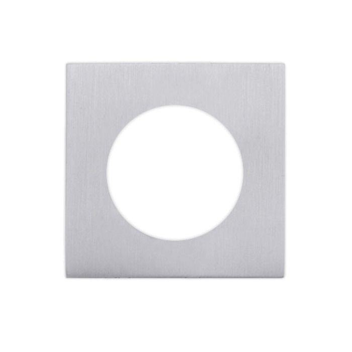 Square Spare Rose Pack For Levers, Satin Chrome  (sold in pairs)