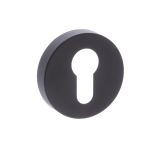 Atlantic Status Euro Profile Escutcheons, Matt Black Finish (Sold in Singles)