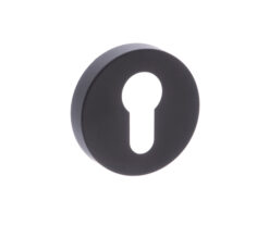 Atlantic Status Euro Profile Escutcheons, Matt Black Finish (Sold in Singles)
