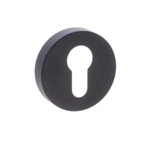 Atlantic Status Euro Profile Escutcheons, Matt Black Finish (Sold in Singles)