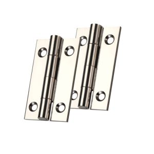 Fittings Cabinet Hinges (Various Sizes), Polished Nickel