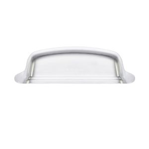 Fittings Cupped Cabinet Pull Handle (Various Sizes), Satin Chrome