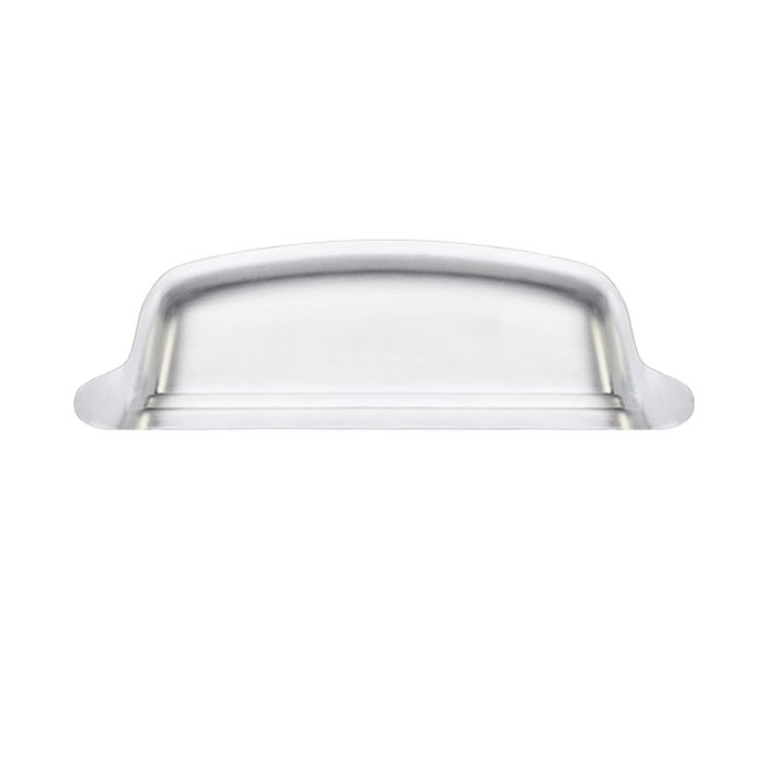 Fittings Cupped Cabinet Pull Handle (Various Sizes), Satin Chrome