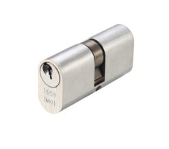 Precision Oval Profile 5 Pin Double Cylinders (60mm, 70mm OR 80mm), Satin Chrome