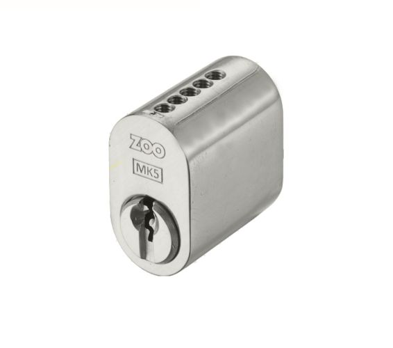 Precision 31mm Scandinavian Oval Cylinder (Outer), Satin Chrome