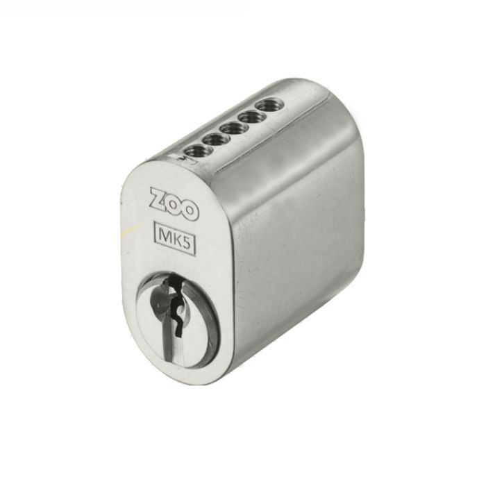 Precision 31mm Scandinavian Oval Cylinder (Outer), Satin Chrome