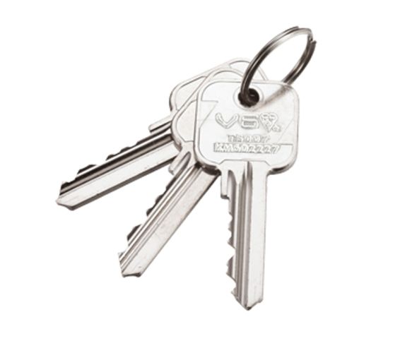 Master Key For   Precision 6-Pin Cylinders, Silver Nickel