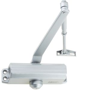 Hardware, Fixed Power Size 3 Overhead Door Closer, Silver