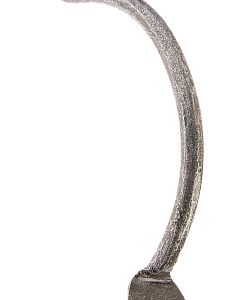 Jedo Collection Valley Forge Bow Cabinet Pull Handle (127mm x 35mm OR 138mm x 38mm), Pewter Patina